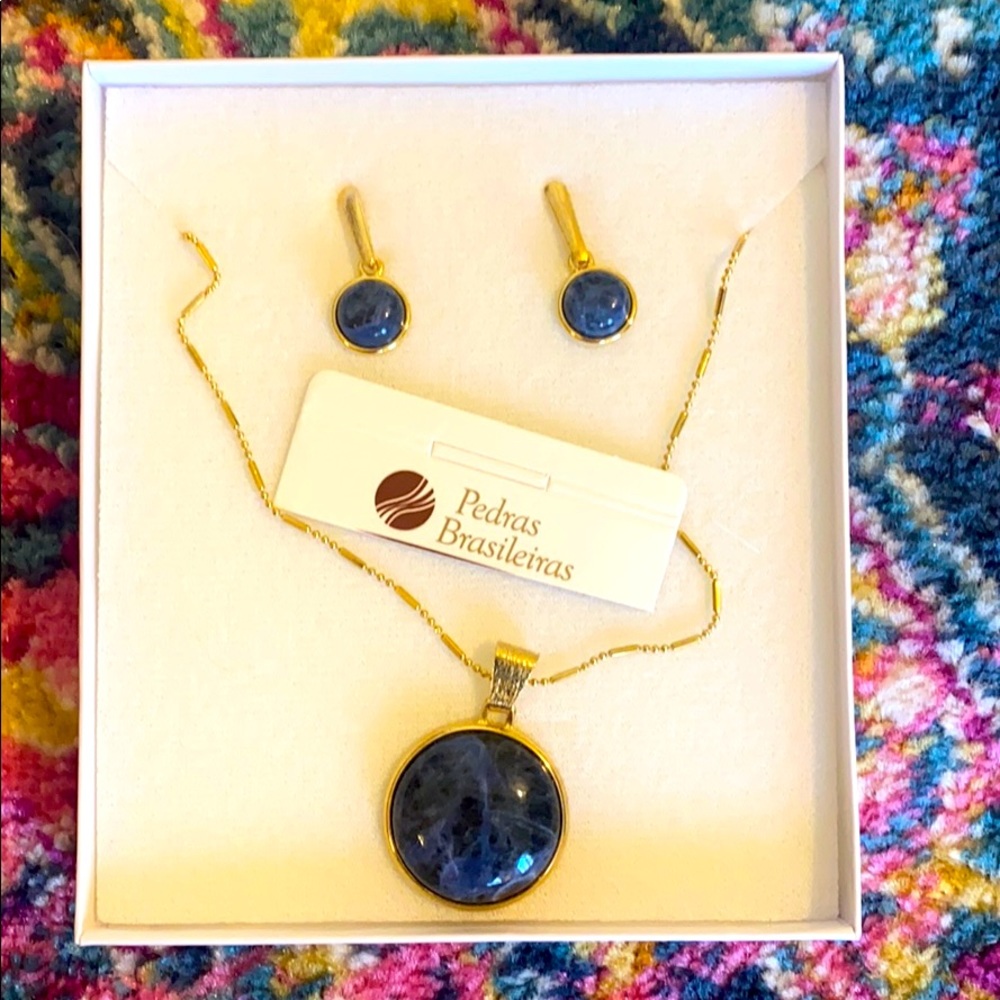 💙Necklace and earring set from Brazil